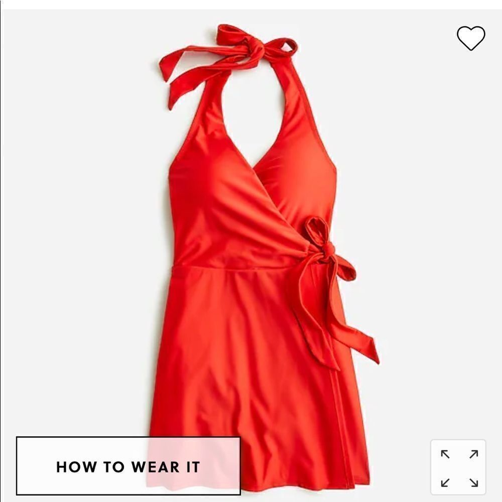 J. Crew Halter wrap swim dress*